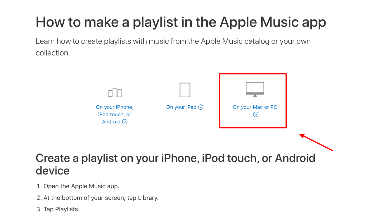 create a playlist in itunes