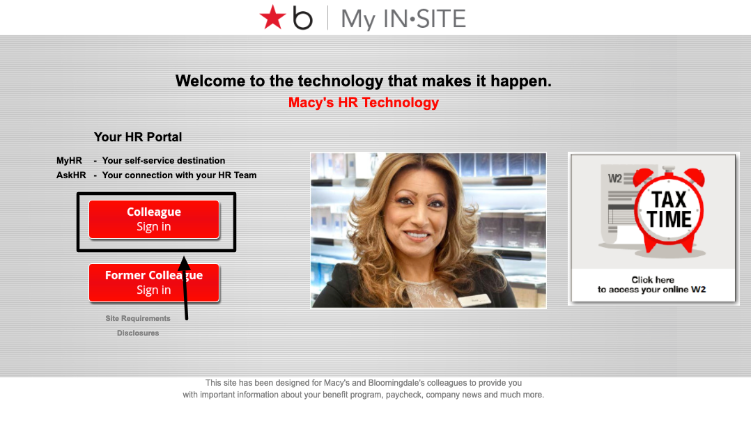 macys insite login